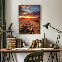 Desert Sunset Serenity Poster