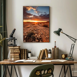 Desert Sunset Serenity Poster