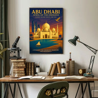 Abu Dhabi Cultural Heritage Travel Poster