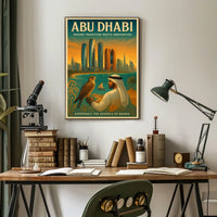 Abu Dhabi Heritage & Innovation Urban Cityscape Poster