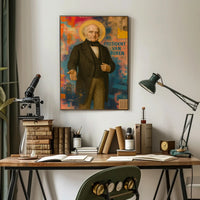 President Van Buren Abstract Iconic Political Art Poster