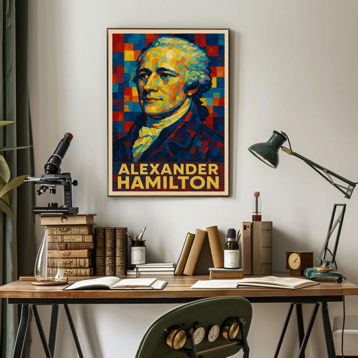 Alexander Hamilton A Vibrant Tribute Poster