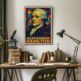 Alexander Hamilton A Vibrant Tribute Poster
