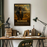 Nicodemus, Kansas Historic Black Poster