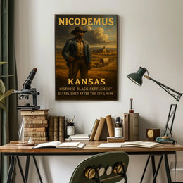 Nicodemus, Kansas Historic Black Poster