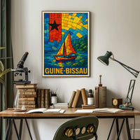 Guinea-Bissau Mosaic Art Poster