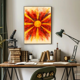 Radiant Sunburst Poster