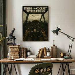 Inside the Cockpit Fortress of the Sky Poster