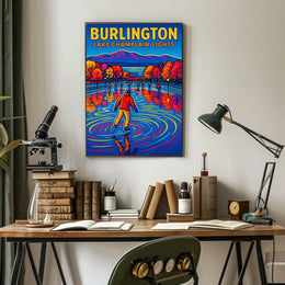 Burlington Lake Champlain Lights Poster
