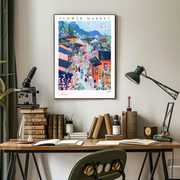 Flower Market in Tokyo Poster PosterGoat