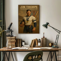 Jim Thorpe Legendary Sports Icon Poster