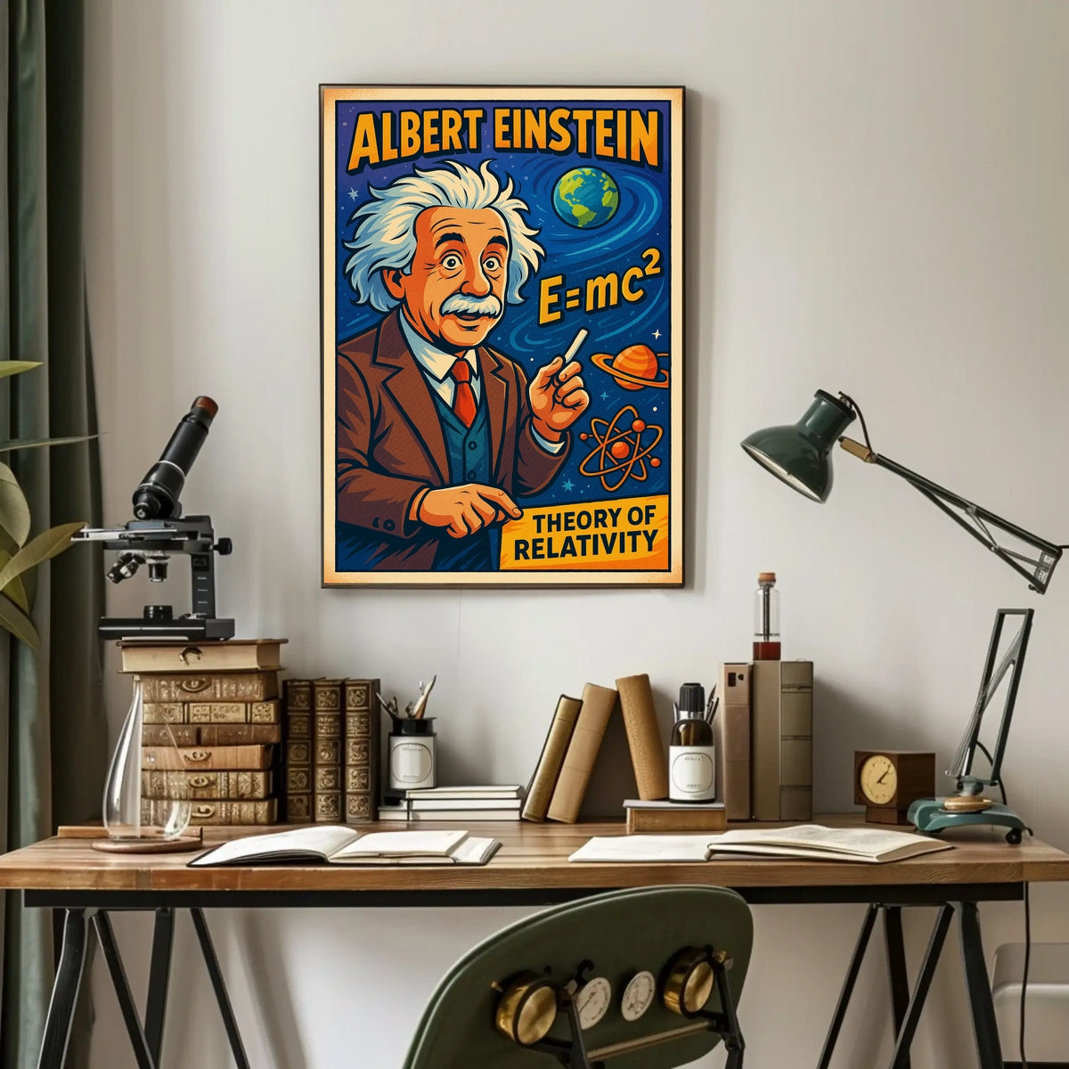 Albert Einstein Theory Of Relativity Poster