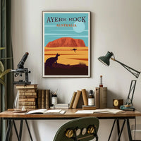 Ayers Rock Uluru Scenic Beauty Travel Poster