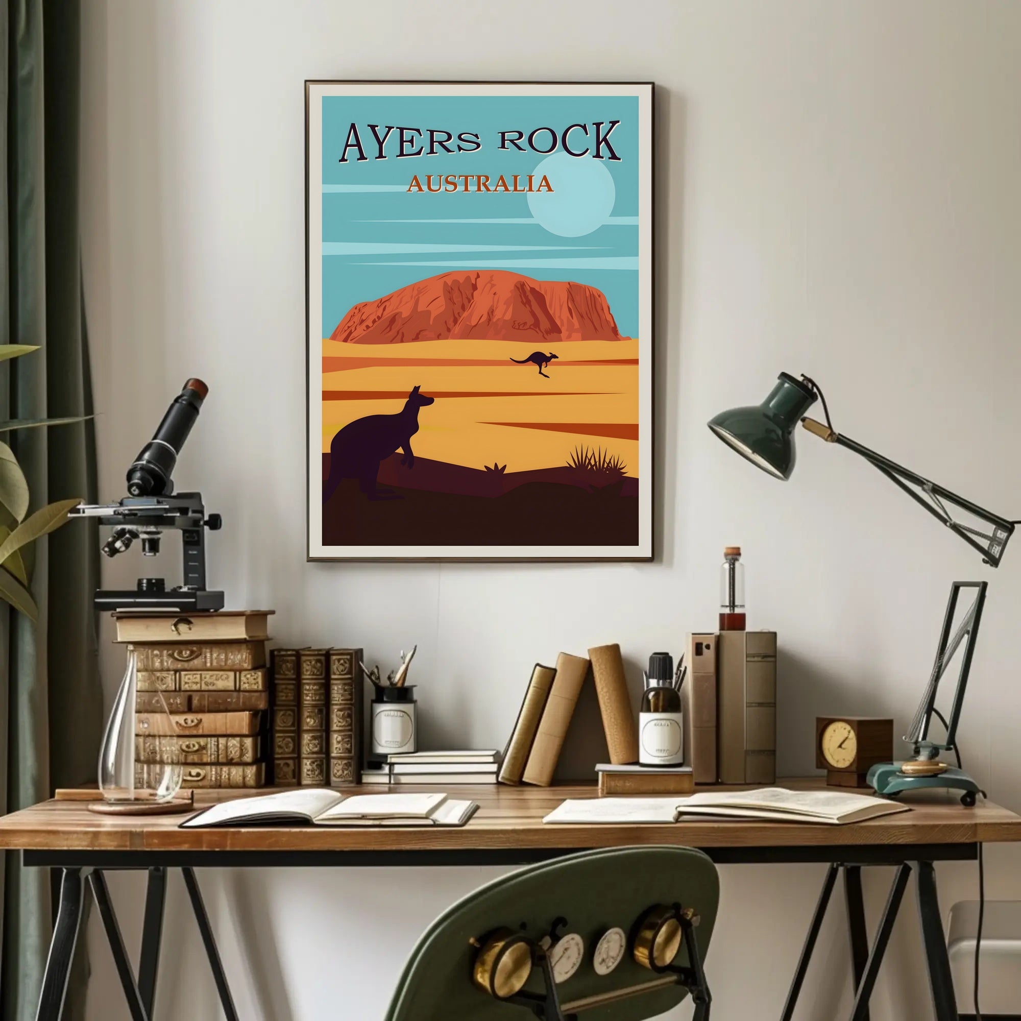 Ayers Rock Uluru Scenic Beauty Travel Poster