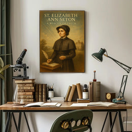 St. Elizabeth Ann Seton A Beacon of Faith Poster