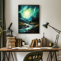 Tranquil Mountain Stream Poster