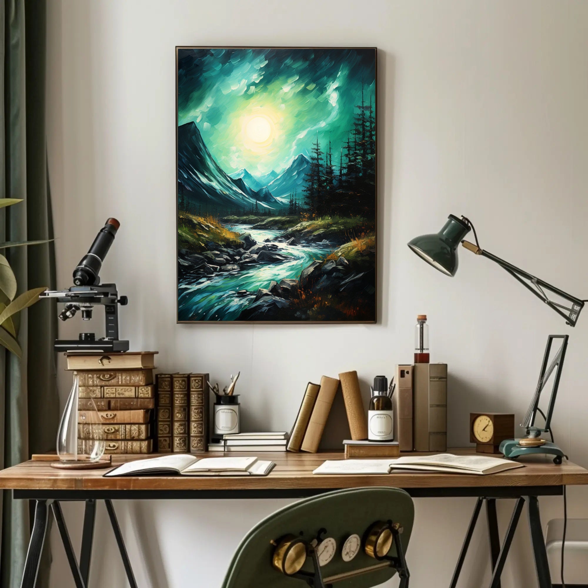 Tranquil Mountain Stream Poster