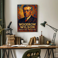 Woodrow Wilson Presidential Portrait Poster
