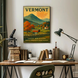 Vermont Scenic Charm Wall Art Print