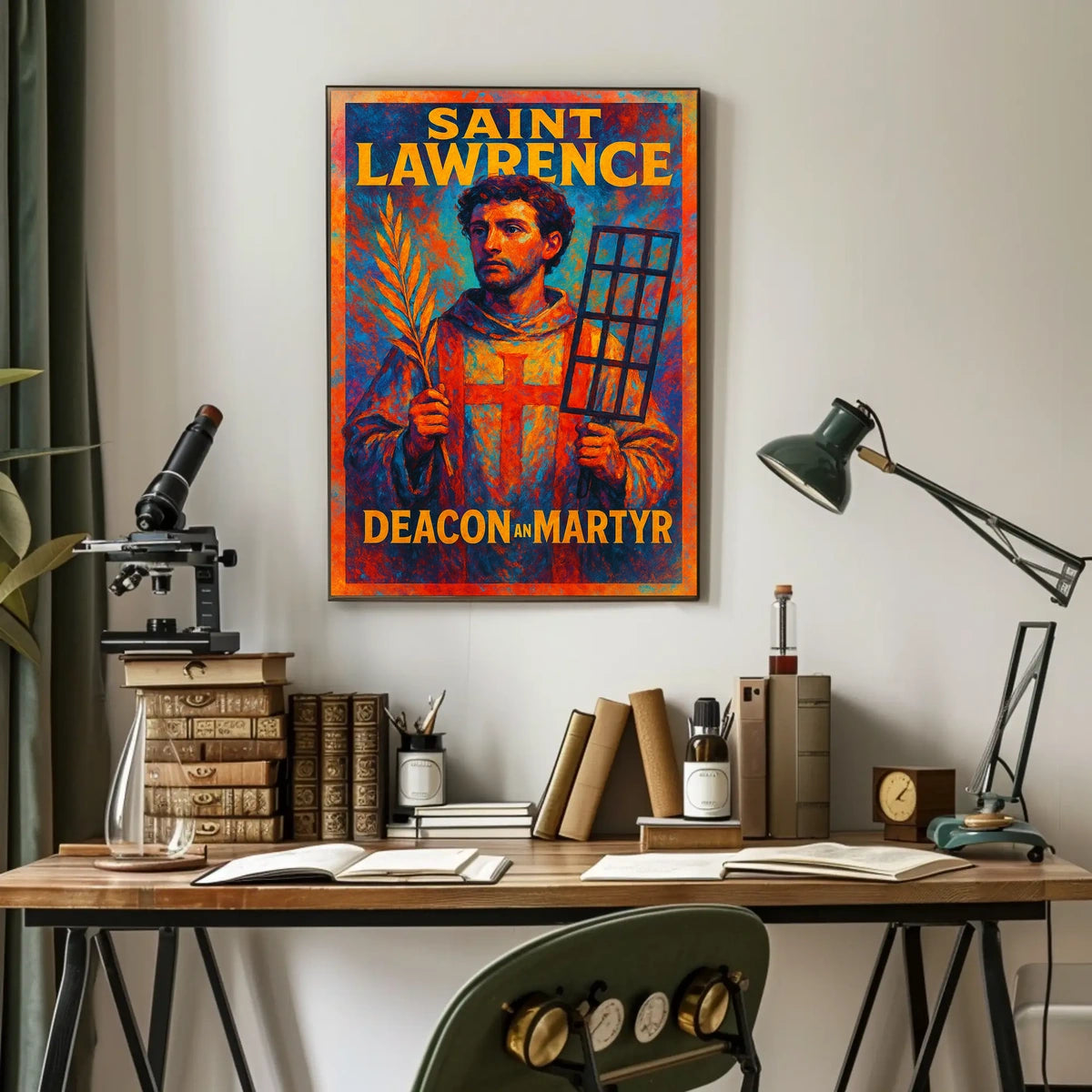 Saint Lawrence Deacon and Martyr Poster