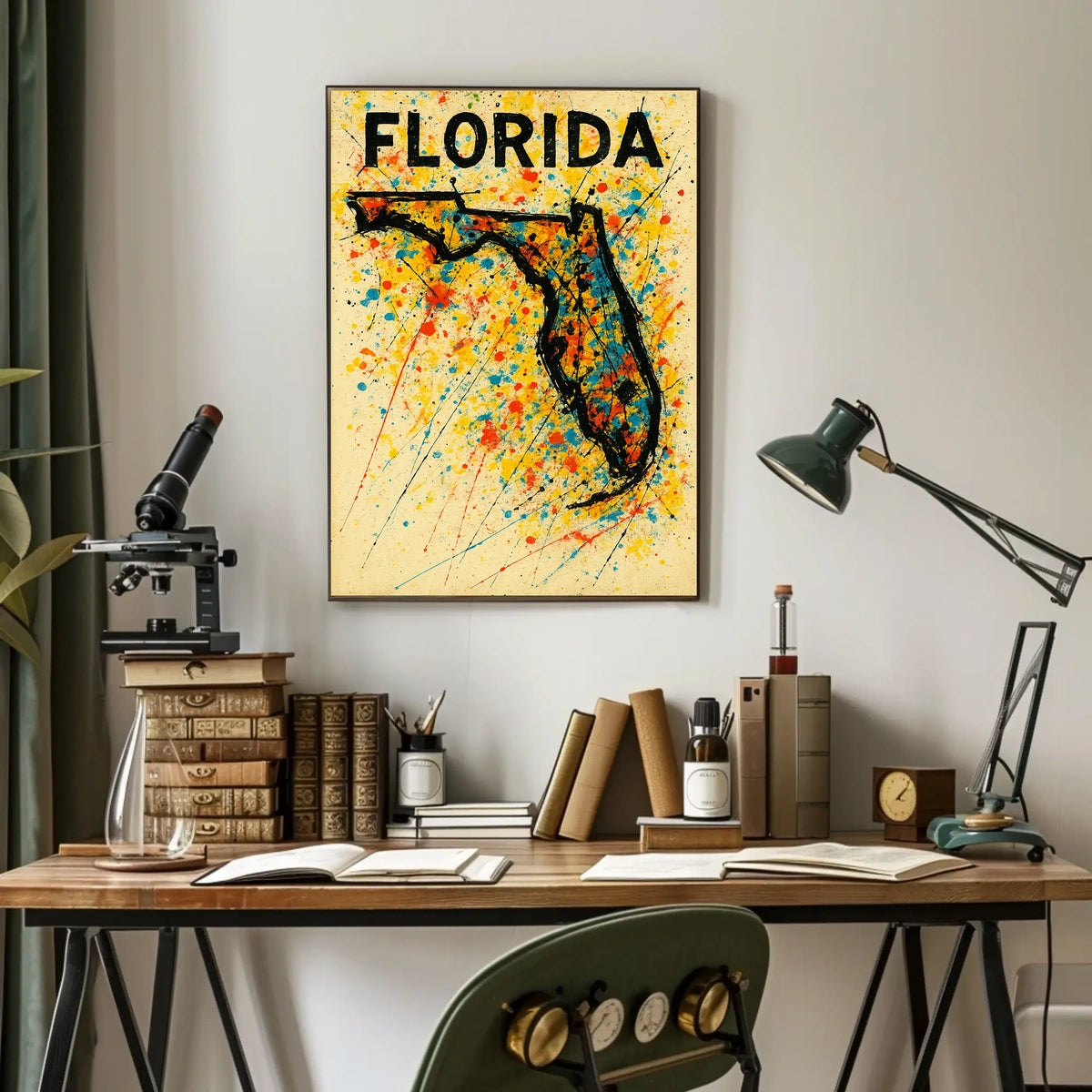 Florida Art Splash Poster