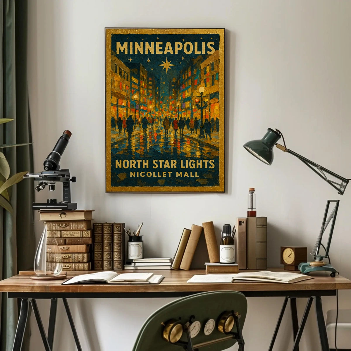 Minneapolis North Star Lights Poster