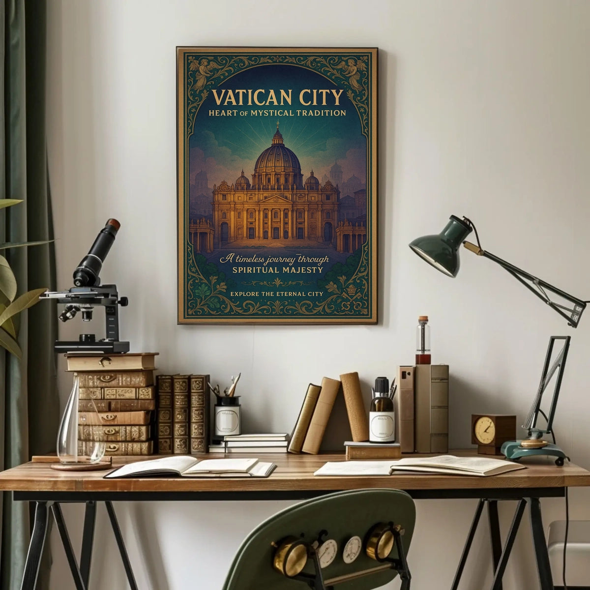 Spiritual Majesty Explore the Eternal City Poster