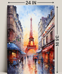 Parisian Street Scene Poster