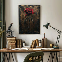 Striking Gothic Rose Art in Abstract or Artistic Poster PosterGoat