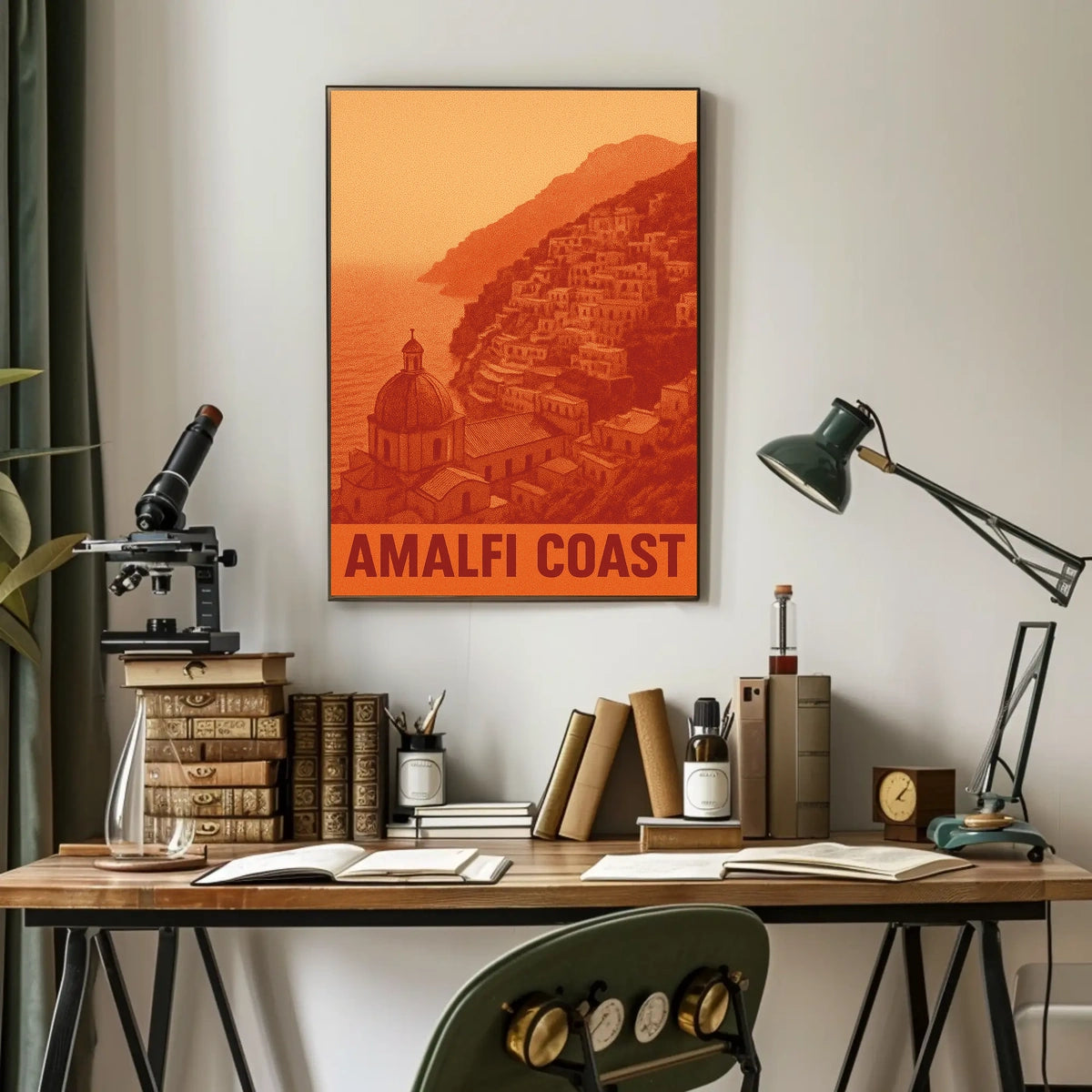 Amalfi Coast Poster 18x24 Coastal Wall Art Print Edition