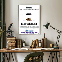 Save for the Future with U.S. Savings Bonds Poster PosterGoat