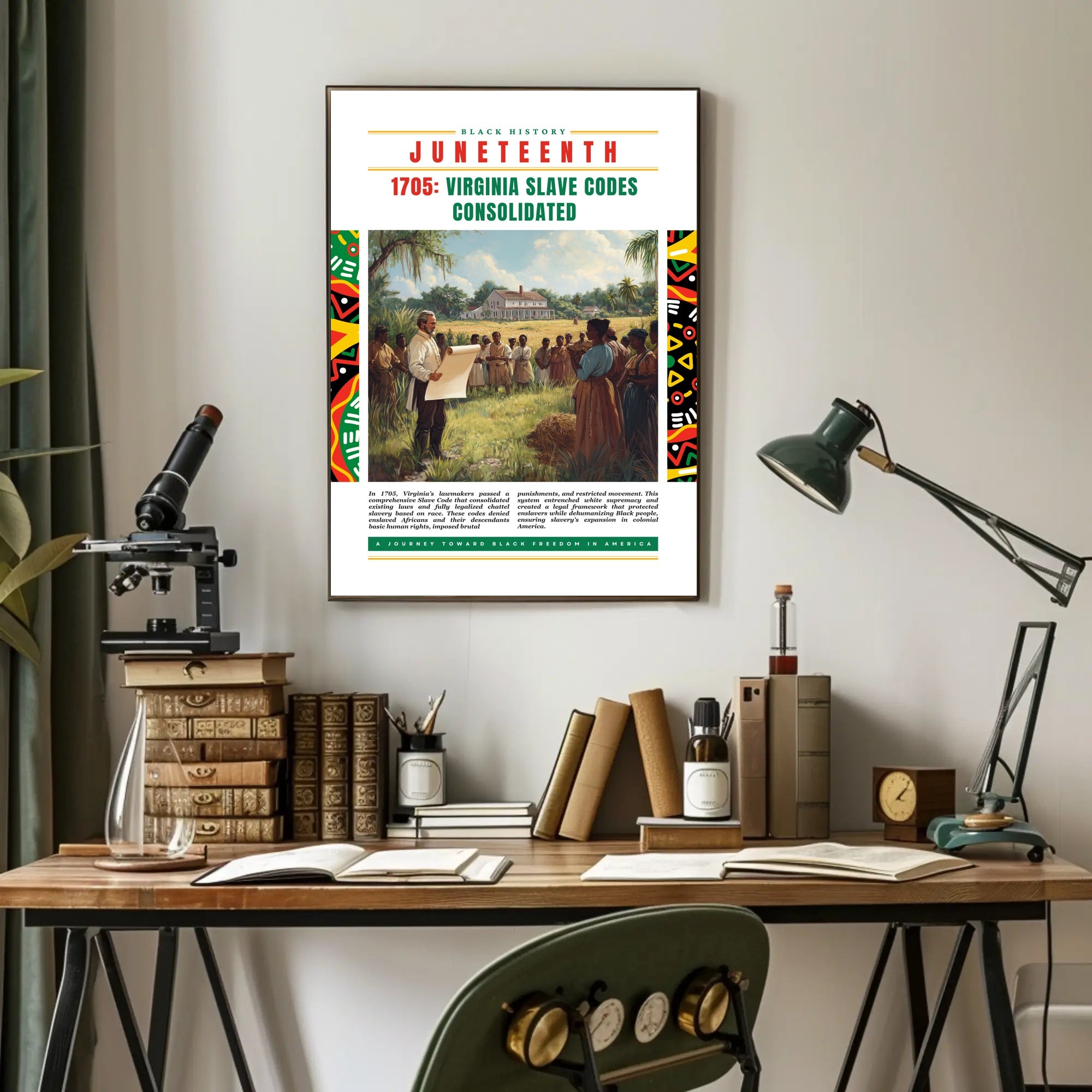 Juneteenth Commemorative Poster: Cultural or Heritage Poster