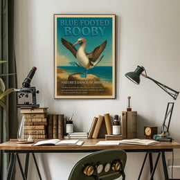 Blue-footed Booby Natures Dance of Wonder Poster