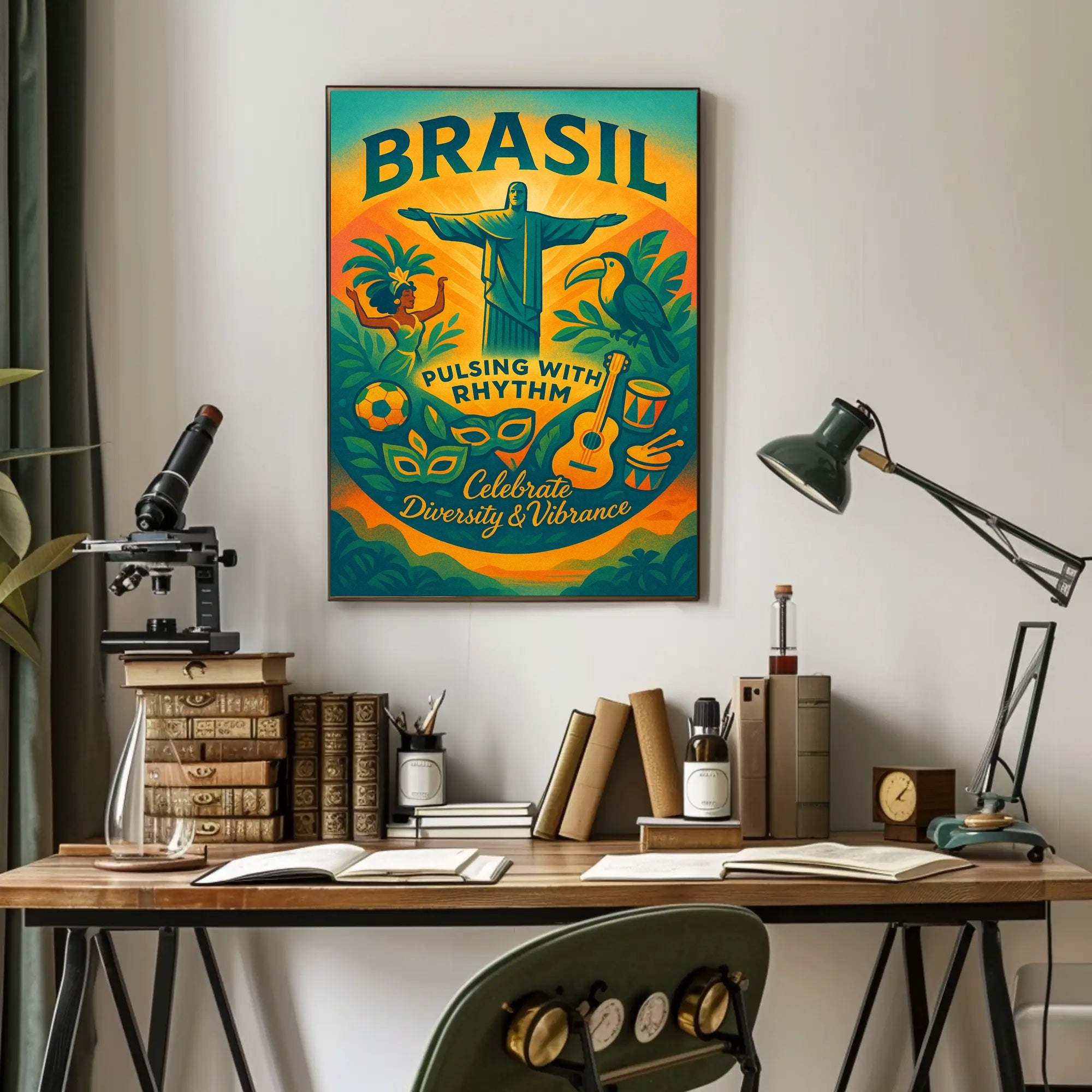 Brazilian Cultural Celebration Festive Artwork Cultural or Heritage Poster