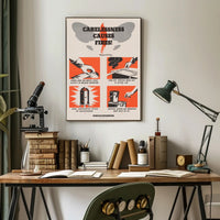 Fire Safety Warning Poster PosterGoat