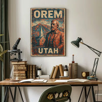 Orem Utah Heritage Vintage Collector Poster
