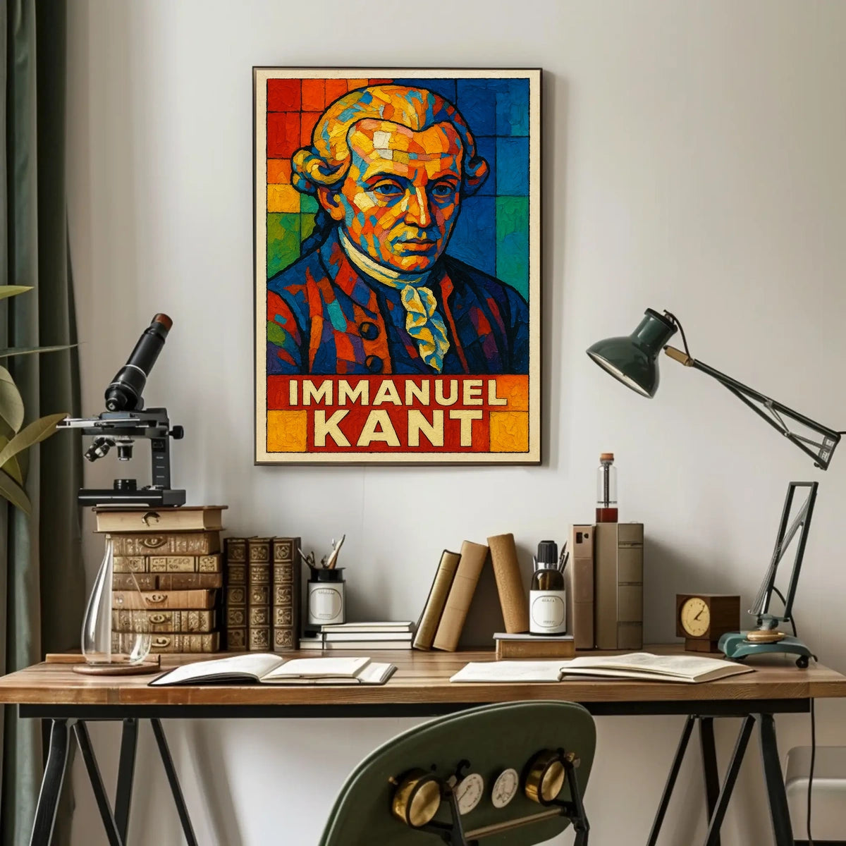 Immanuel Kant Philosophical Icon Poster