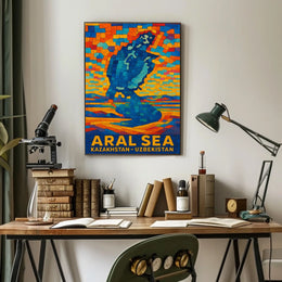 Aral Sea Kazakhstan And Uzbekistan Poster