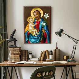 Saintly Iconography Poster