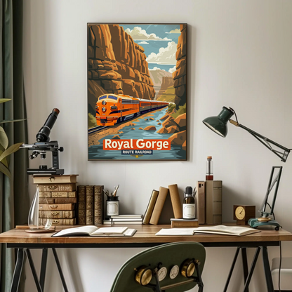 Royal Gorge Route Railroad Canyon Poster Poster