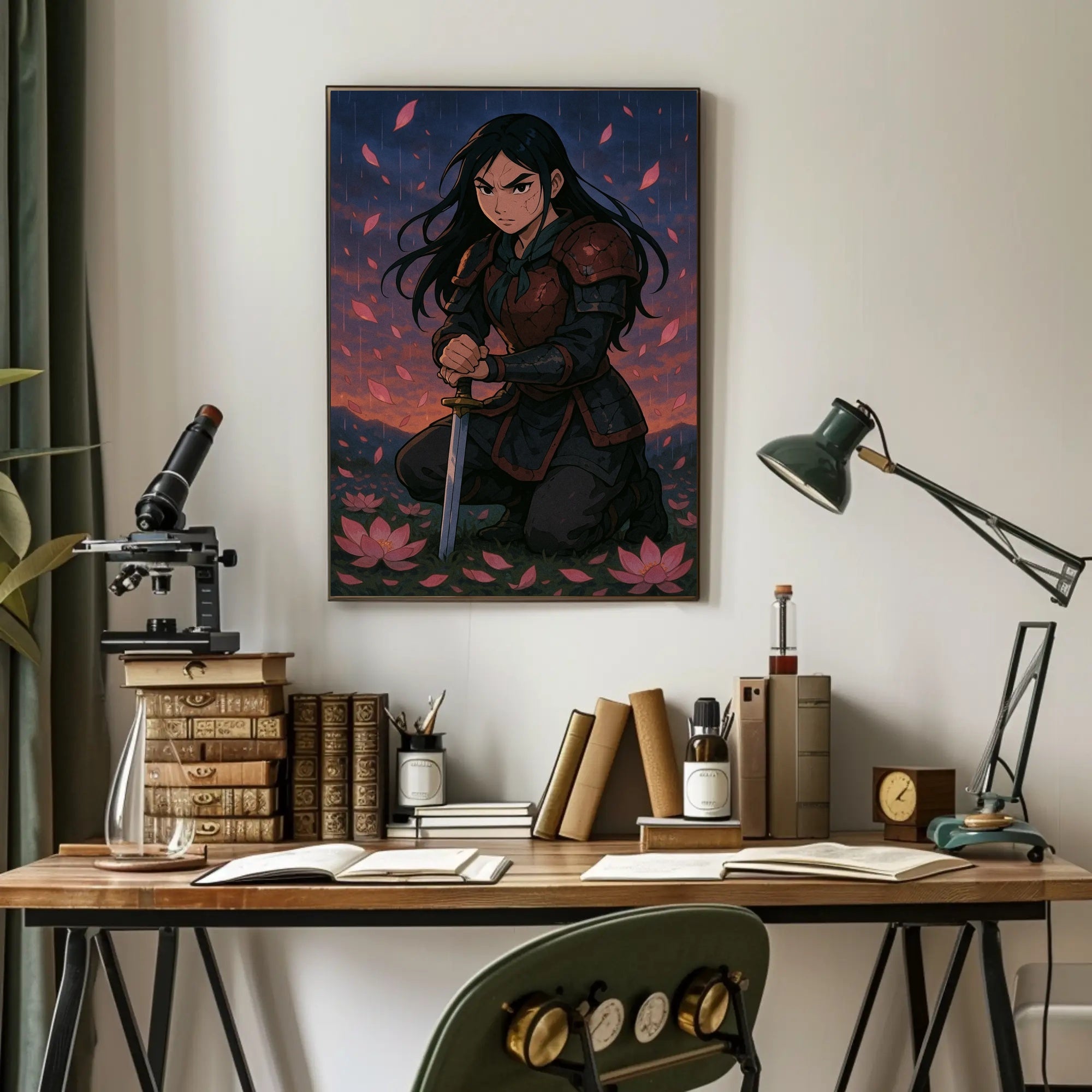 Warrior Woman Fantasy Twilight Motif: Fantasy or Mythology Poster