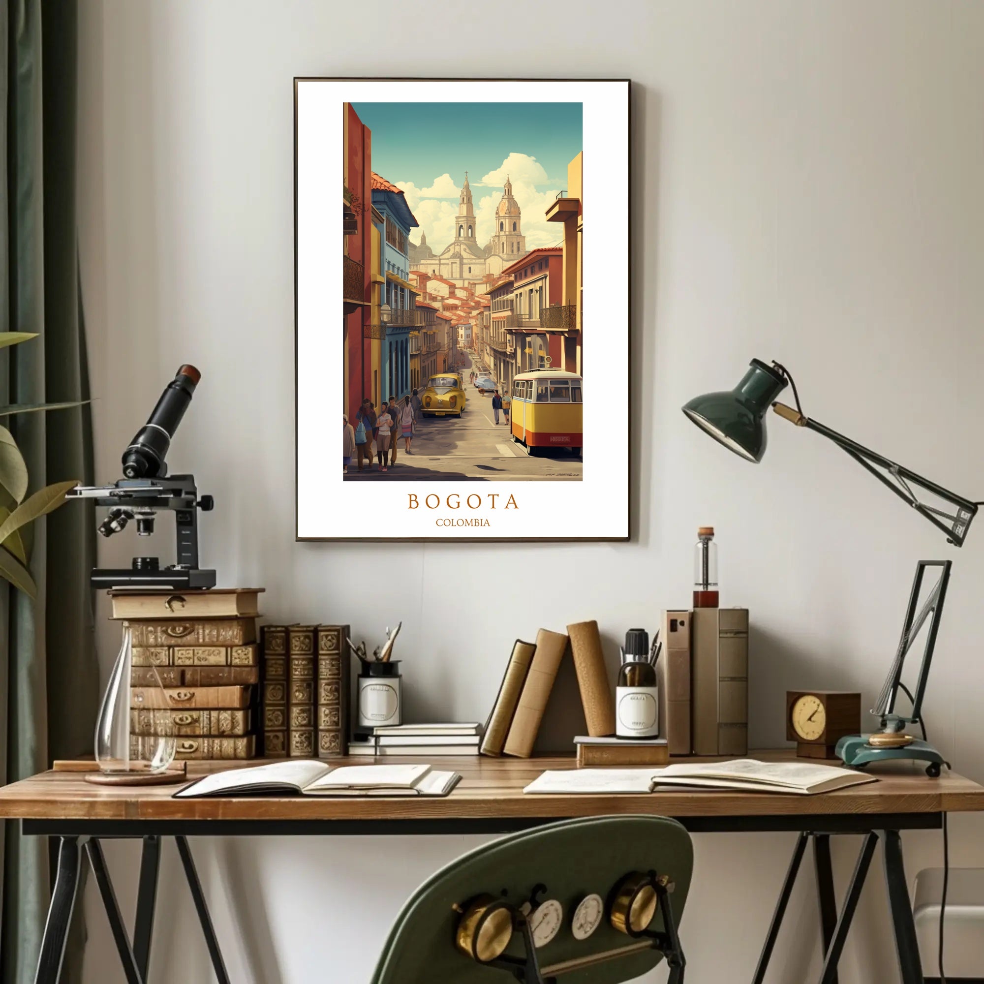 Streets of Bogotá Poster PosterGoat