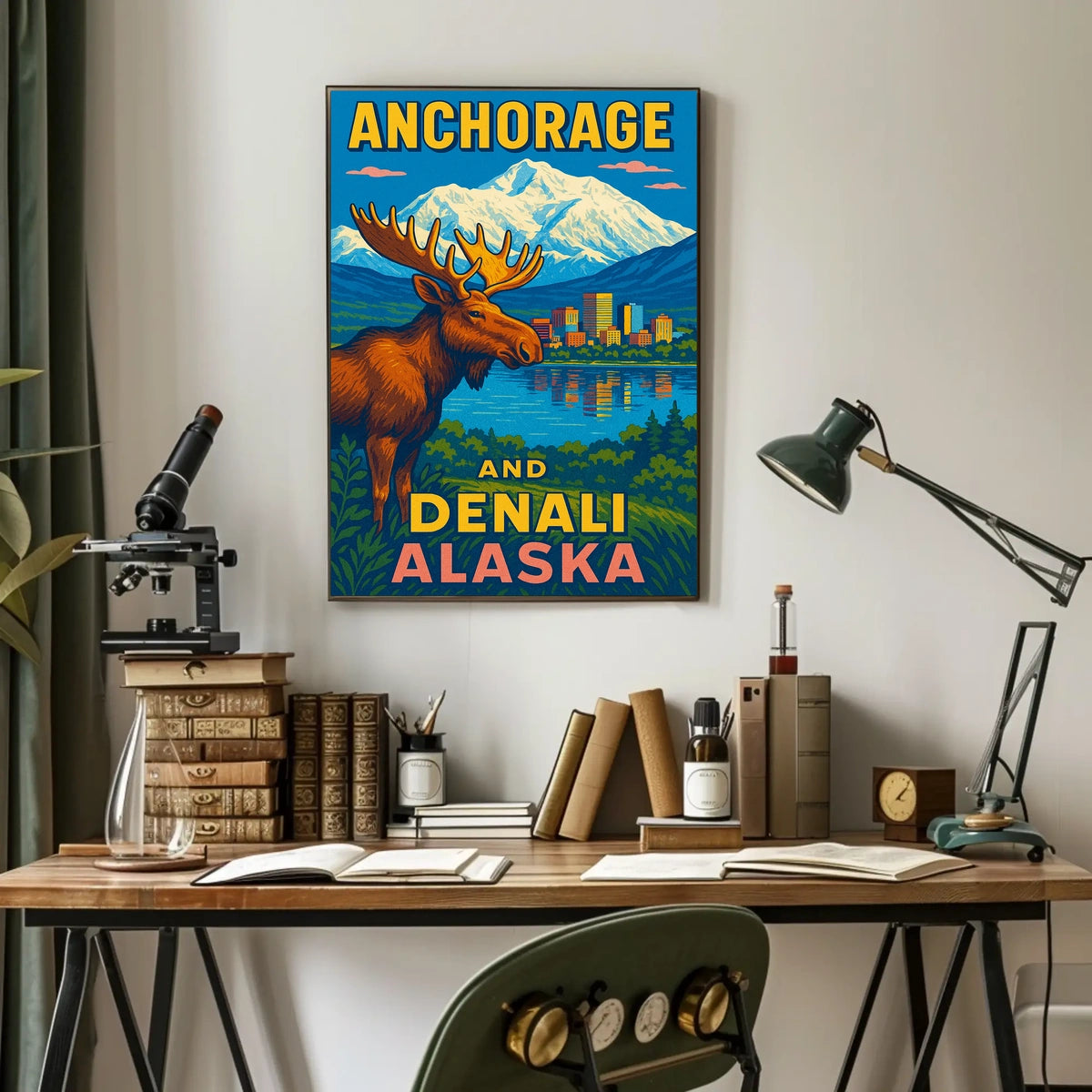 Anchorage And Denali, Alaska Poster