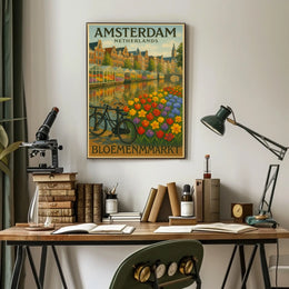 Amsterdam Bloemenmarkt Poster