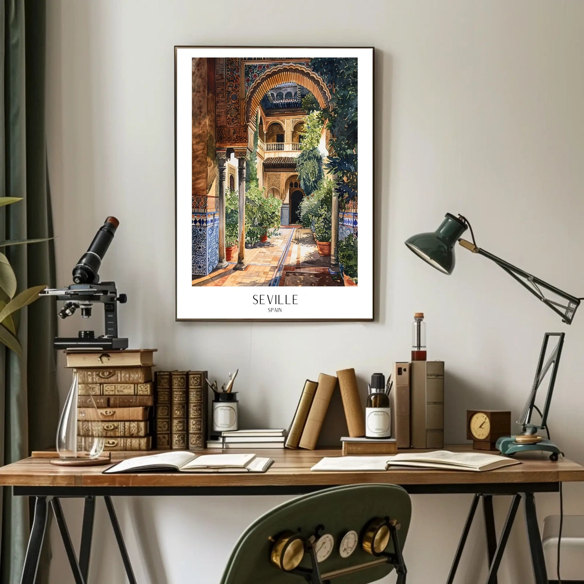 Seville Courtyard Poster