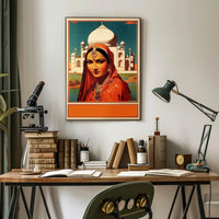 Elegance at the Taj Mahal Poster