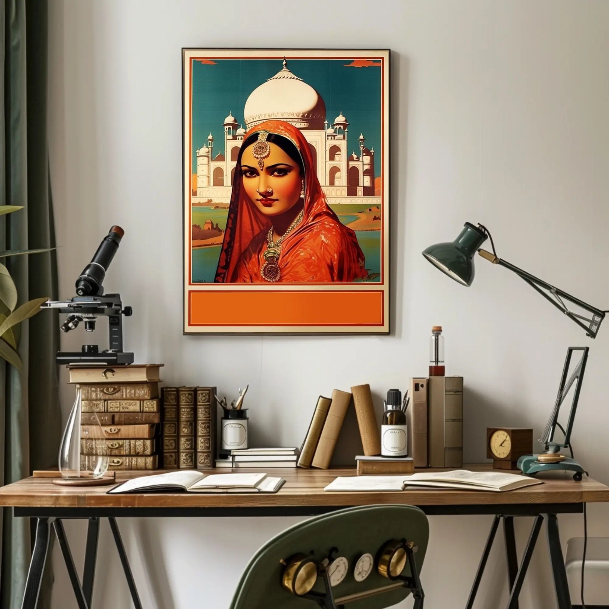 Elegance at the Taj Mahal Poster