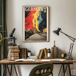 Germany Vibrant Pathway Poster