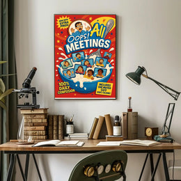 Oops! All Meetings Poster PosterGoat