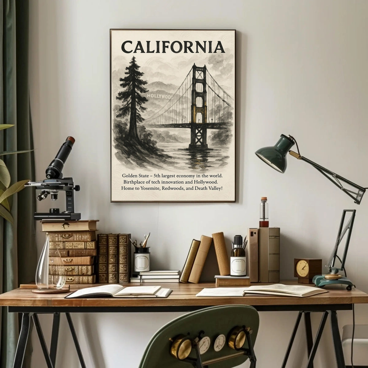 California The Golden State Poster
